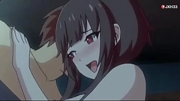 Megumin and Kazuma have intense sex