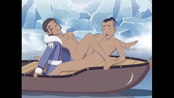 Katara and Sokka with cum inside