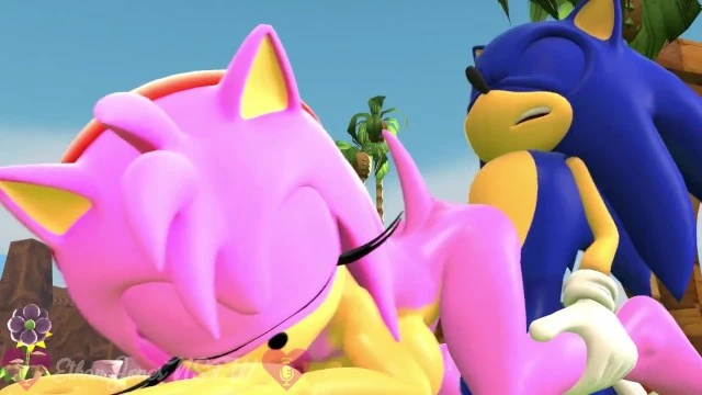 Sonic Fucks Amy’s Tight, Wet Pussy & Gives Her a Creampie